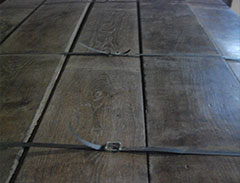 Reclaimed antique oak flooring