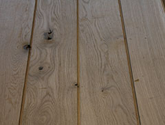 Kiln dried and fumed oak flooring